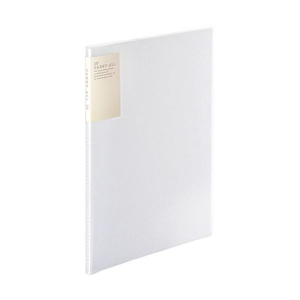 （まとめ）コクヨ クリヤーブック（キャリーオール）固定式・背ポケット A4タテ 10ポケット 背幅9mm 透明 ラ-5002T 1セット（6冊）(×5セット)