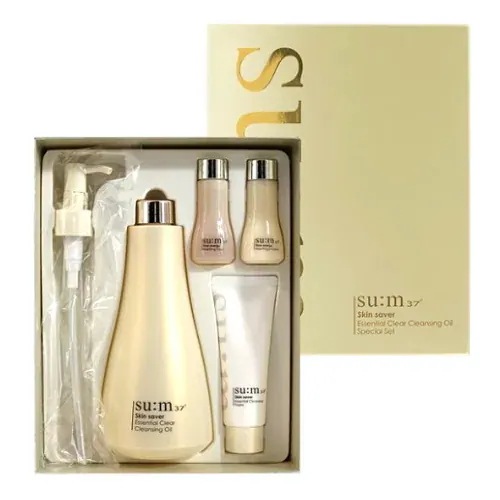 【大容量400ml×企画セット】スキンセーバー エッセンシャルクリア クレンジングオイルメイクも毛穴汚れもやさしくオフ韓国人気クレンジング／W洗顔不要タイプ