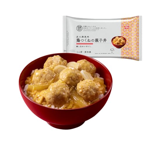 完全メシDELI 日清食品 冷凍 炭火焼風味 鶏つくねの親子丼5食セット 冷凍弁当 冷凍食品 たんぱく質23.1g PFCバランス 食物繊維8.4g