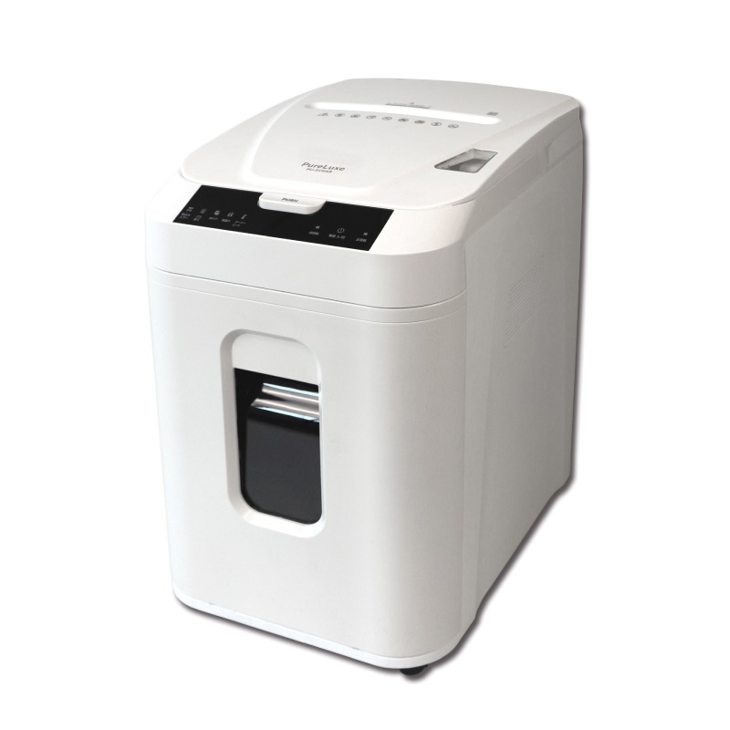 Pure Luxe シュレッダー 業務用 オートフィードシュレッダー 60分 自動連続 32.2L 裁断速度2.0/分 ホワイト PU-SCHAB