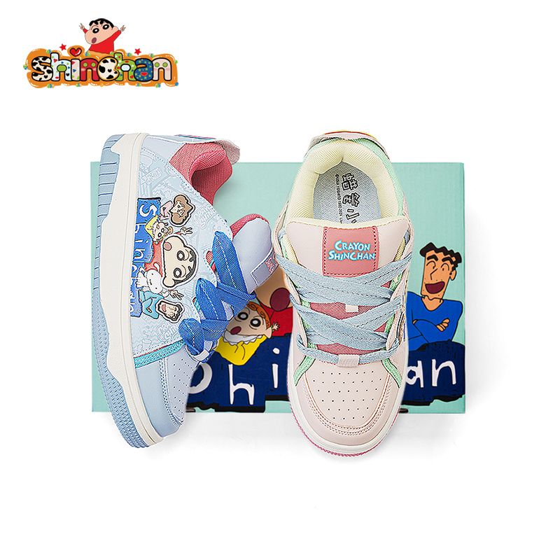 [限時優惠/最新デザイン]クレヨンしんちゃんかわいい漫画ファッション靴夏の個性落書きカジュアルファッション軽量で快適なキャンパス靴 4,852円