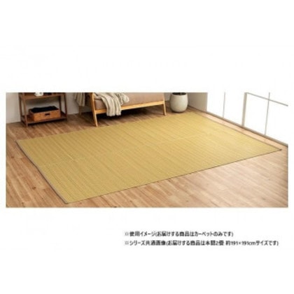 日本製 ダイニングラグ 除菌スプレー ベージュ 本間2畳 約191×191cm 1090030021602