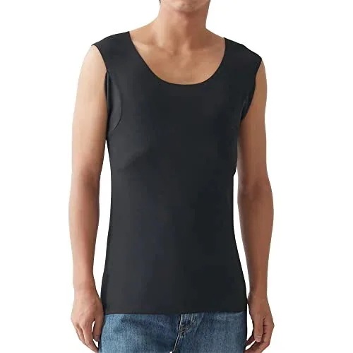 [グンゼ] スリーブレスシャツ YG Tシャツ専用 in.T(インティー) CUT OFFシリーズ 汗パット メンズ ブラック L 4,678円