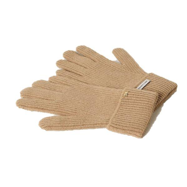 ブラウンロゴカシミア女性手袋 DCGV5F630_s