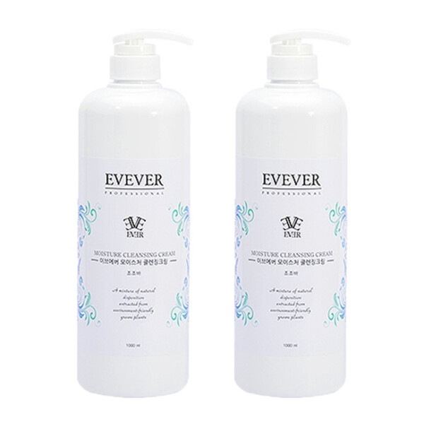 (ロッテ百貨店)(レディ) イブエバー ジョジョバ モイスチャー クレンジングクリーム 2個 1000ml 低刺激 大容量 (贈呈品なくなり次第贈呈終了)