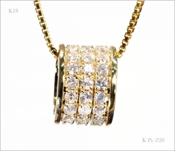 天然 ダイヤモンド ネックレス 豪華 0.78ct K18YG 18金製品 国内生産 74