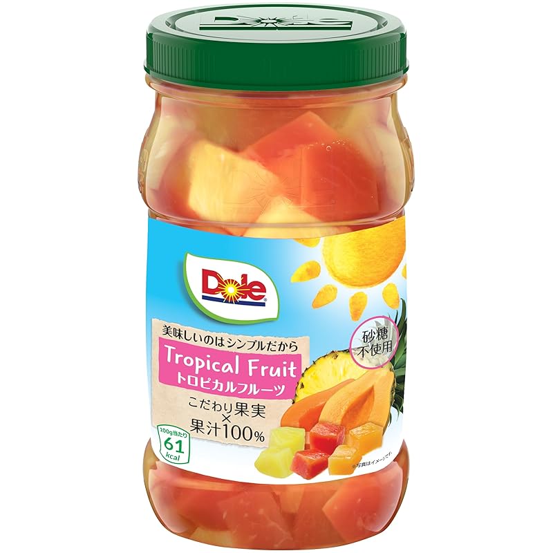 【即納】Dole フルーツボトル トロピカルフルーツ 665g×8個 【ヨーグルトやグラノーラに】 (果物 フルーツポンチ ギフト デザート シリアル 缶詰 間食 おやつ 朝食 防災 備蓄) ×532