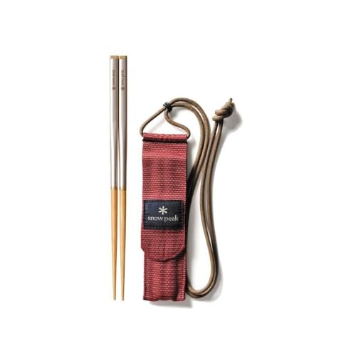 スノーピーク(snow peak)アウトドア カトラリー 軽量 先割れスプーン 和武器 ワッパー武器 先細箸 チタン