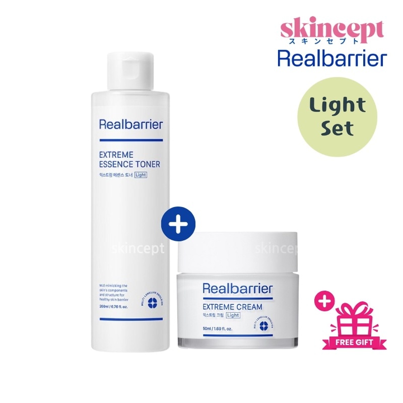 エクストリーム エッセンス トナー ライト 200m + エクストリーム クリーム ライト 50ml 肌バリア 水分鎮静 保湿ケア セラミド パンテノール アラントイン マデカソサイド ヒアルロン酸