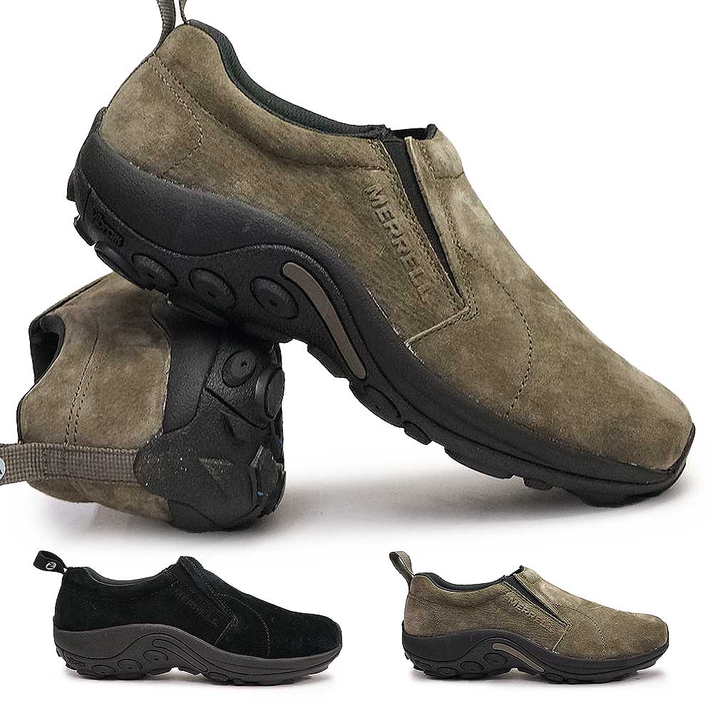 メンズ スニーカー ジャングルモック アイス プラス スリッポン スエード 防滑 撥水 カジュアルシューズ ウォーキング 本革