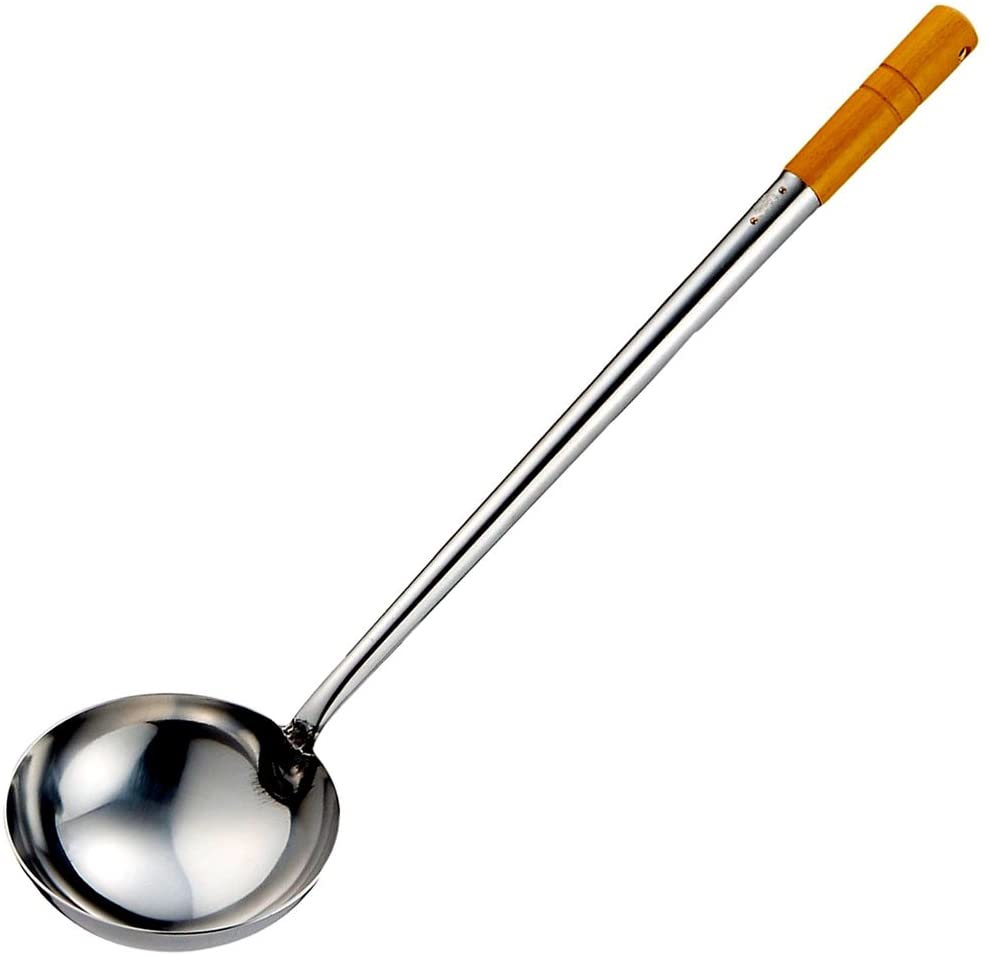 （まとめ買い）カンダ 18-0木柄パイプ中華お玉 小 [x3] 4,797円