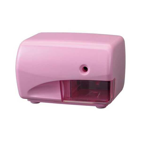 （まとめ） デビカ 電動えんぴつ削り S-02 ピンク(×2セット)