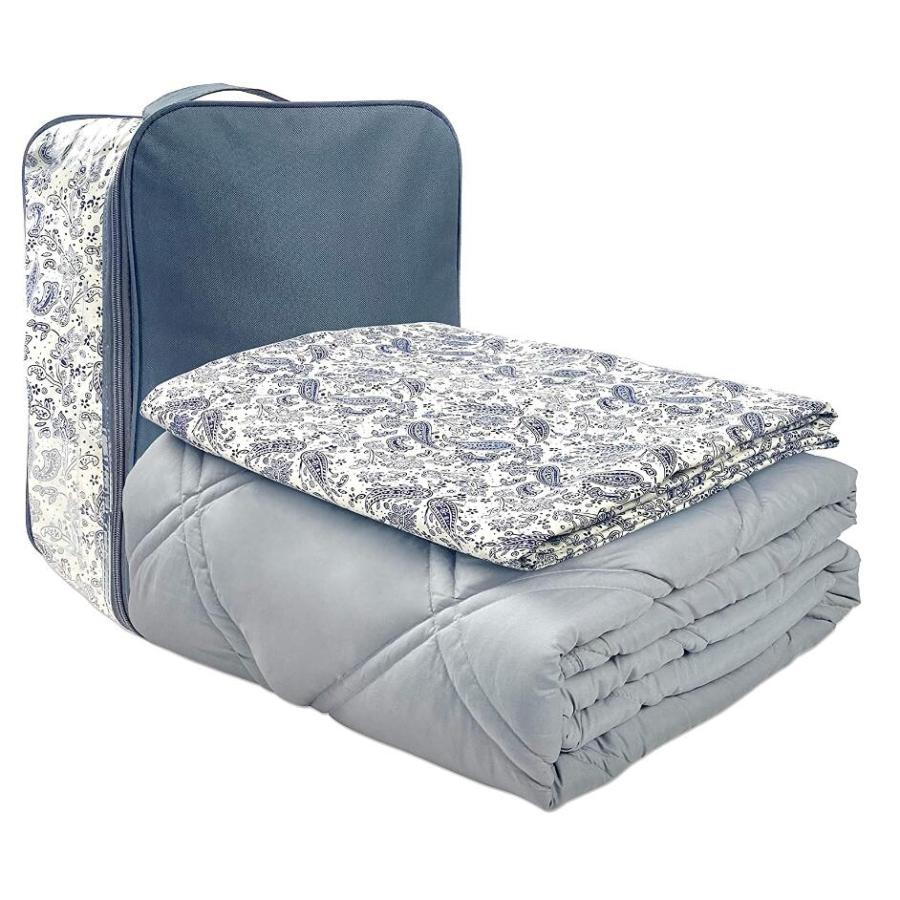 ウェイトブランケット 加重ブランケット 不眠症対策 快眠グッズ 重い布団 ブランケット リラクス ストレス解消 安眠 カバー付き アメリカ 人気　ZLT-Paisley-X