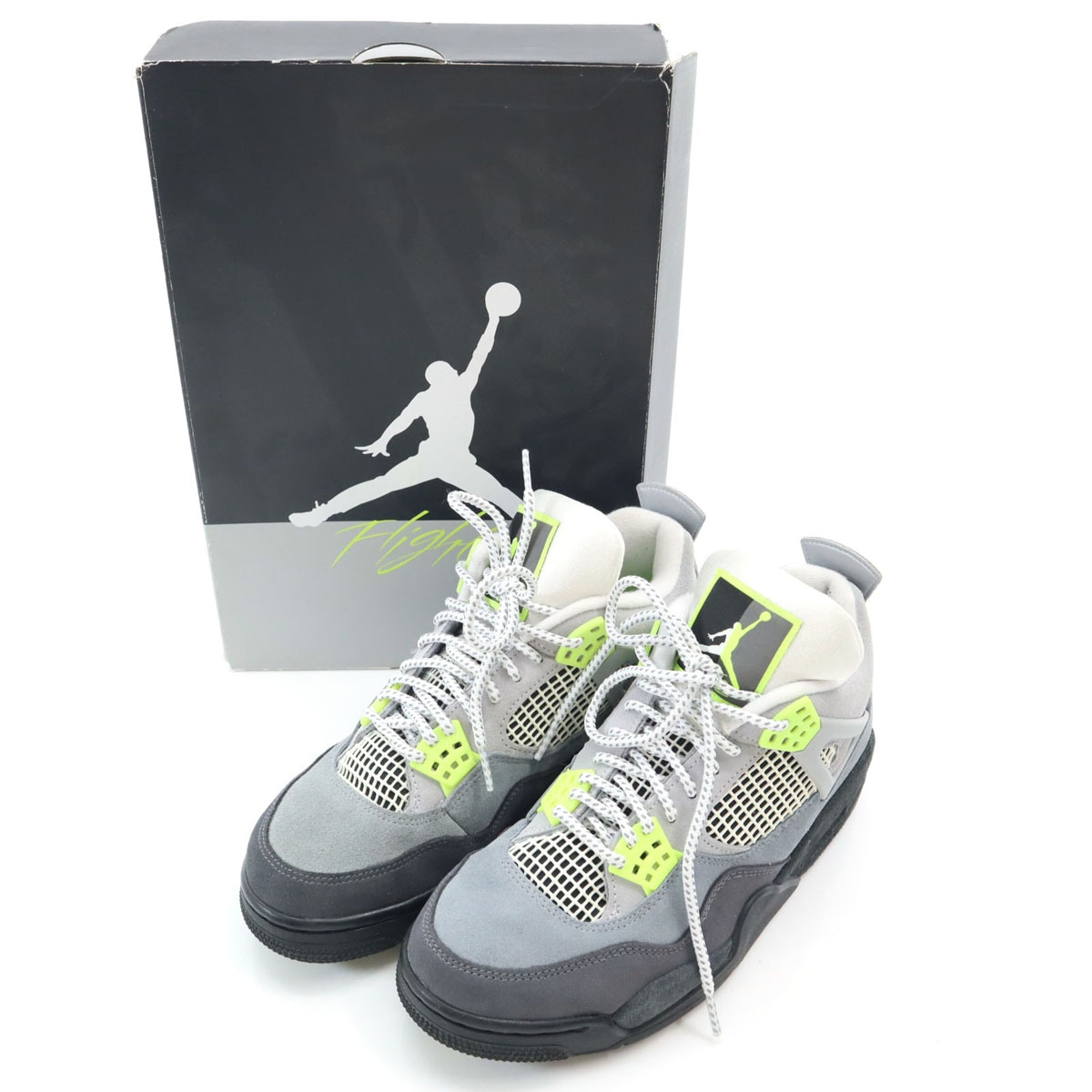 JORDAN4 RETRO SE スニーカー 26.5 ネオンカラー CT5342-007 箱付き メンズ 古着