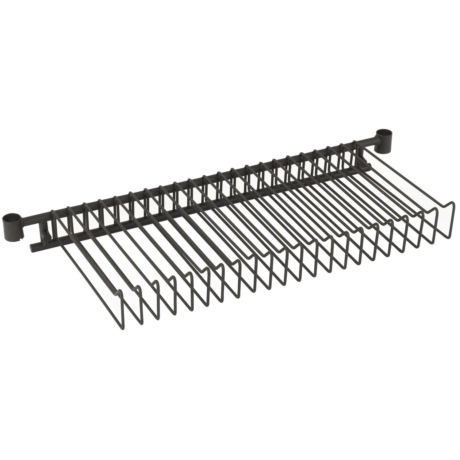 ドウシシャ ルミナス ノワール追加パーツ スラックスハンガー NO-SH80S 22本収納 スイング式 幅81cmラック用 ブラック ポール径25mm 拡張収納 ワードローブ DIY 後付け対応 ラッ