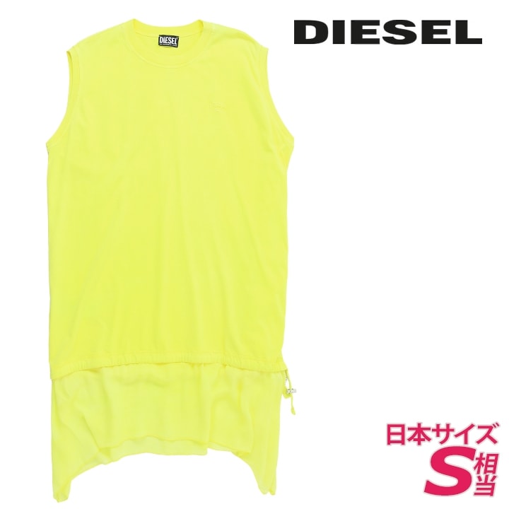 ノースリーブドッキングワンピース レディース D-ROLLETTY ミックスマテリアル シースルー切替 die-l-t-g4-2jh