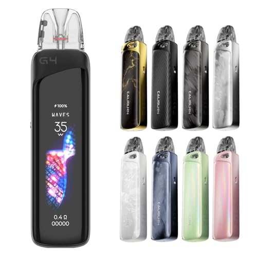 Stripe Black Caliburn G4 Pro Pod Kit 電子タバコ カリバーン G4 プロ スターターキット 1800mAhバッテリーが内蔵 35Wの最大出力