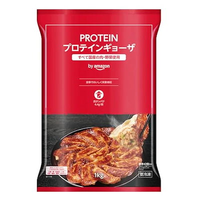 他サイト： [Amazonブランド] SOLIMO(ソリモ) 味の素 PROTEINギョーザ 1kg 袋 冷凍食品 餃子 ぎょうざ 高タンパク プロテイン おかず お取り寄せグルメ 大容量 [冷凍]の商品画像