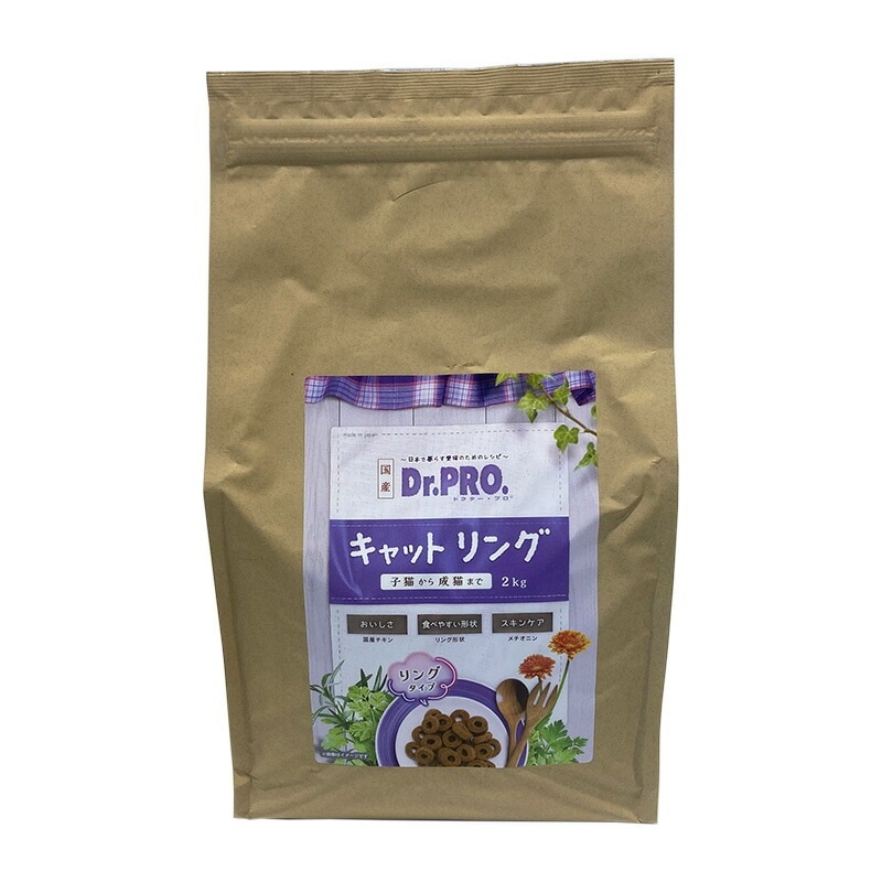 （まとめ買い）ニチドウ Dr.PRO. キャットリング2kg 猫用フード [x3]
