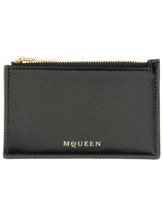 ALEXANDER MCQUEEN Women Wallet 836884 1MAAF1000 BLACK