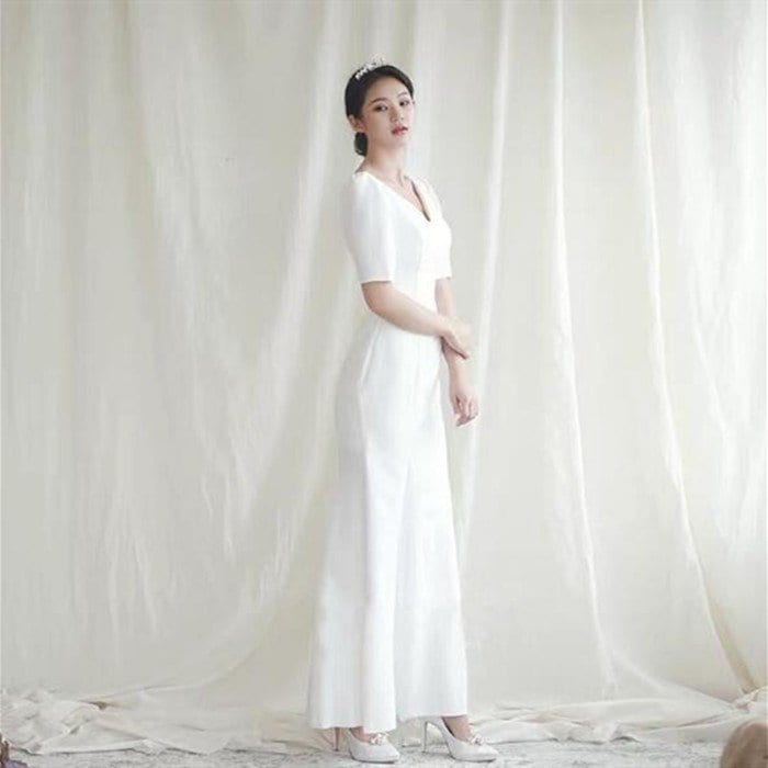 半袖 ミモレ丈 ウェディグドレス 二次会 花嫁 パーティドレス 結婚式 白 ワンピース 演奏会 大きいサイズ 小さいサイズ ドレス 発表会 安い お呼びばれ 人気のドレス