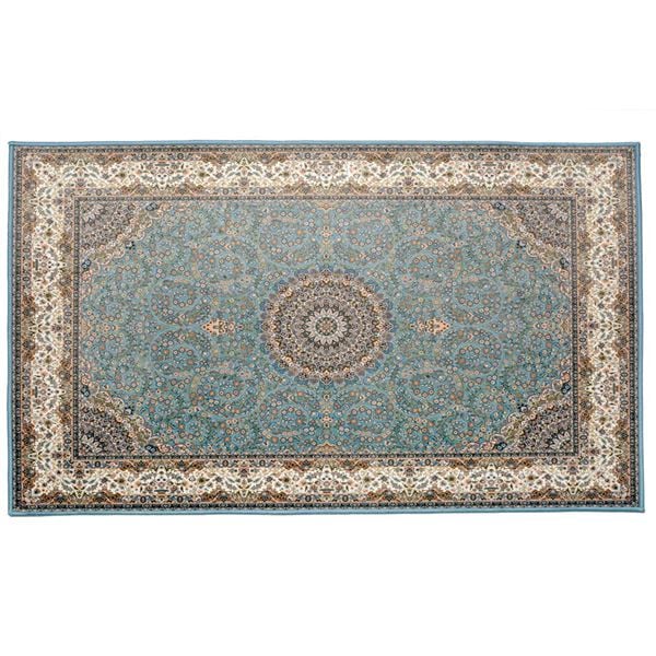 転写プリントマット ターコイズ 約70x120cm