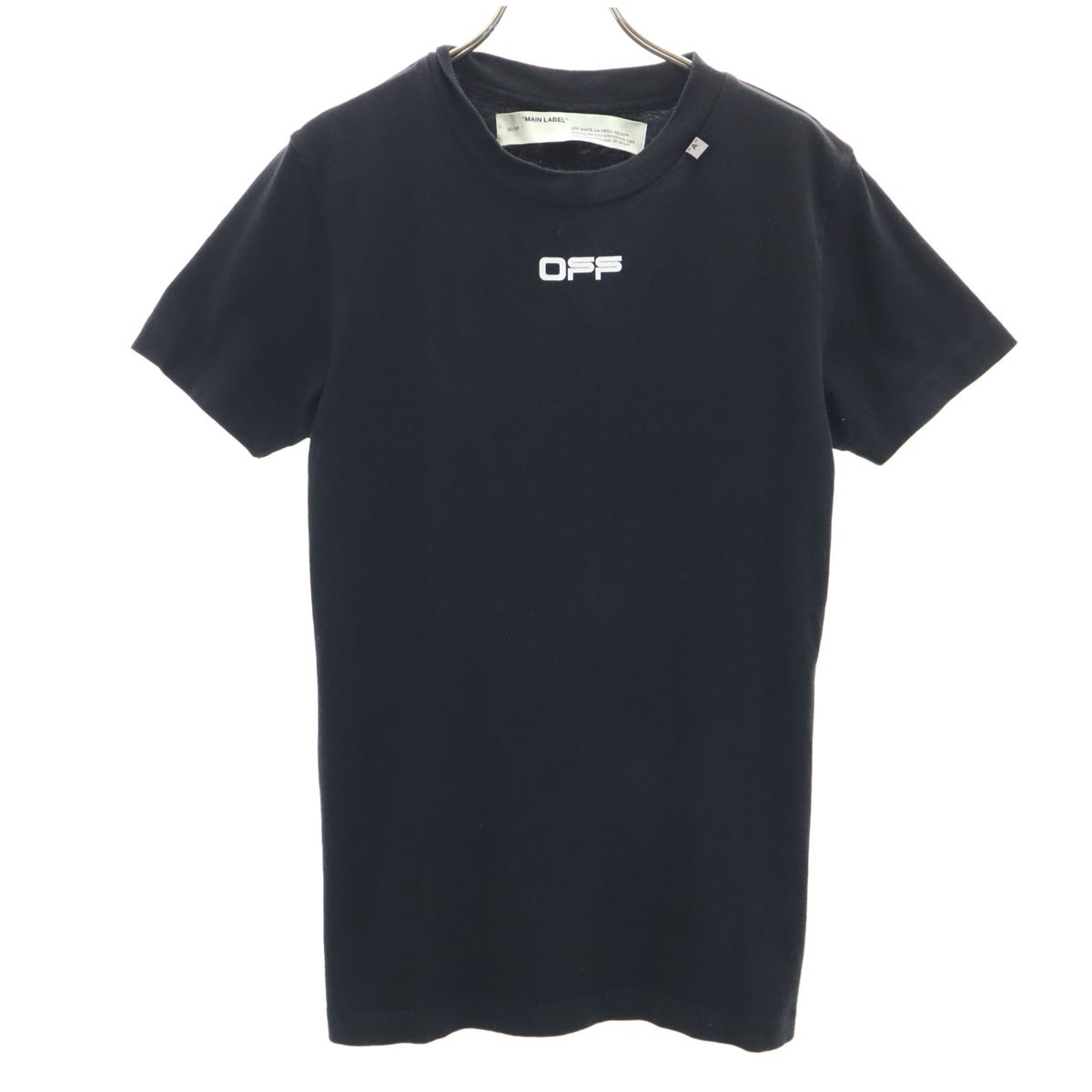 ポルトガル製 バックプリント 半袖 Tシャツ XXS ブラック MAIN LABEL メンズ 古着
