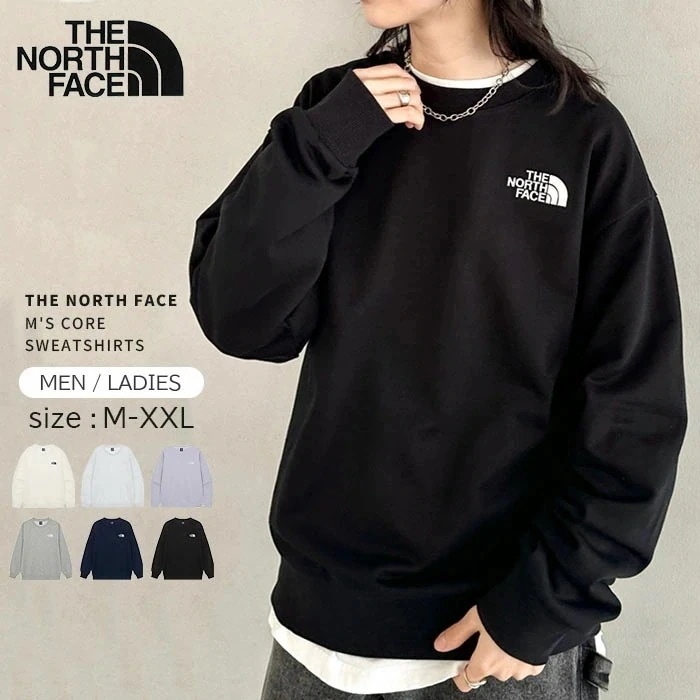 【送料無料】THE NORTH FACE / M S CORE SWEATSHIRTS ノースフェイス トップス スウェット プルオーバー クルーネック 長袖 無地 オーバーサイズ