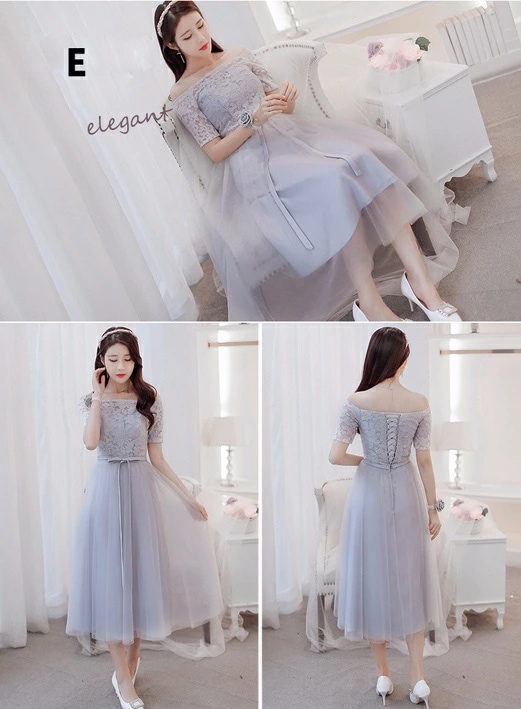 ミモレ丈ドレス ブライドメイド パーティードレス 舞踏会 演奏会 披露宴ドレス グレードレス 謝恩会 卒業パーティー 成人式 同窓会 d9014f0f0m6