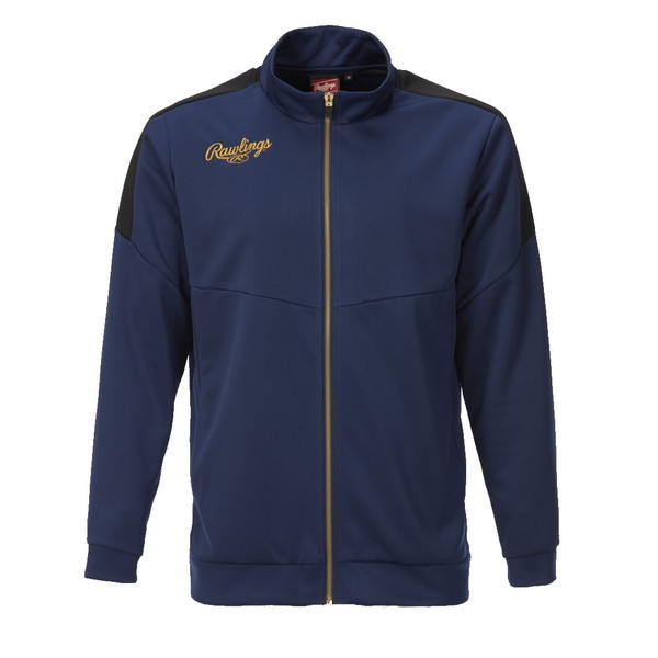 ローリングス 野球 チーム長袖ジャケット チームジャージジャケット ネイビー AOS13S10-N-M N
