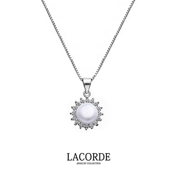 パールキュービックジルコニアネックレス送料無料！ ルピス