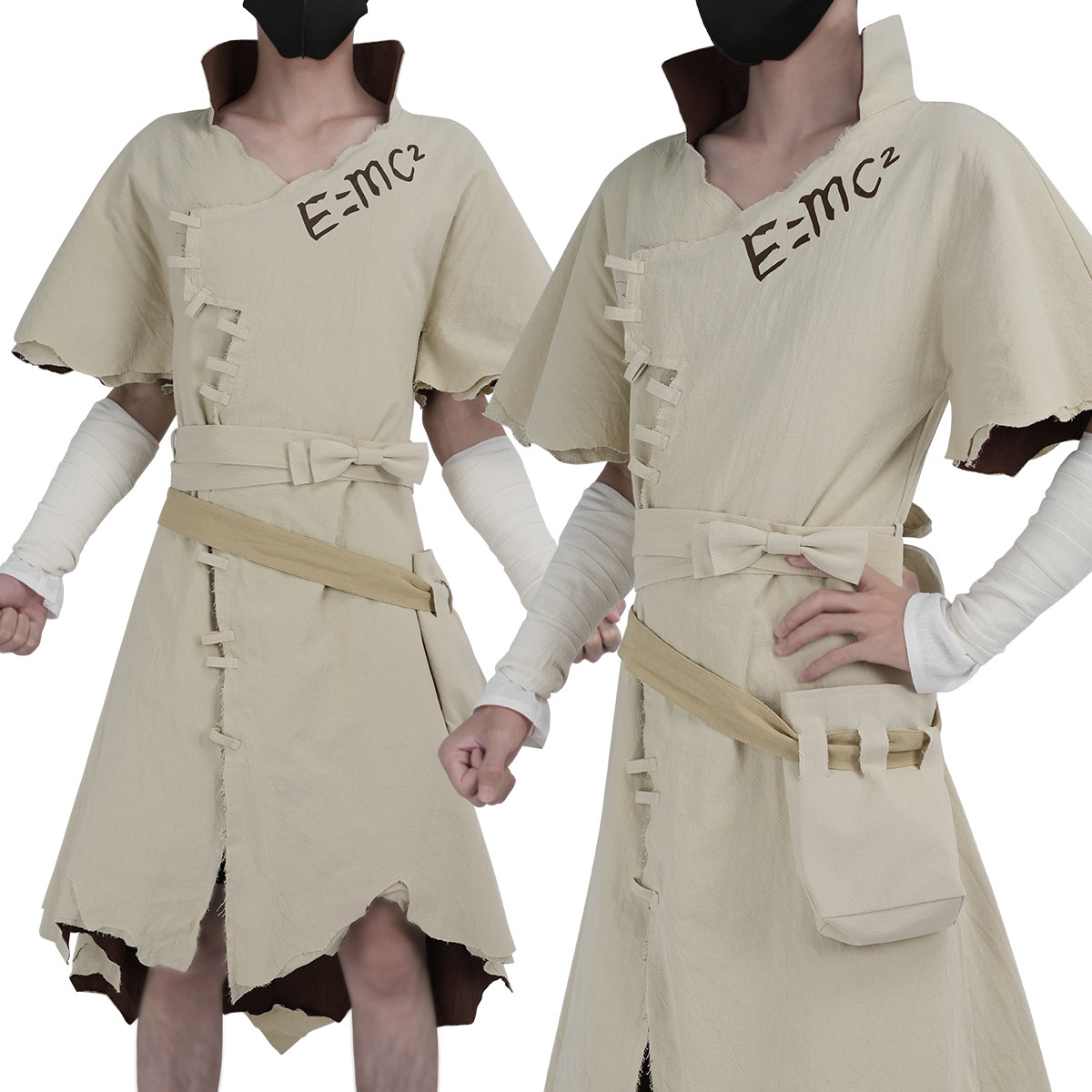 [2026 新作]HOLOUNCOSER Dr.STONE 石神千空 コスプレ 衣装 白衣 エプロン 科学者 フルセット C服 仮装 ハロウィン アニメ