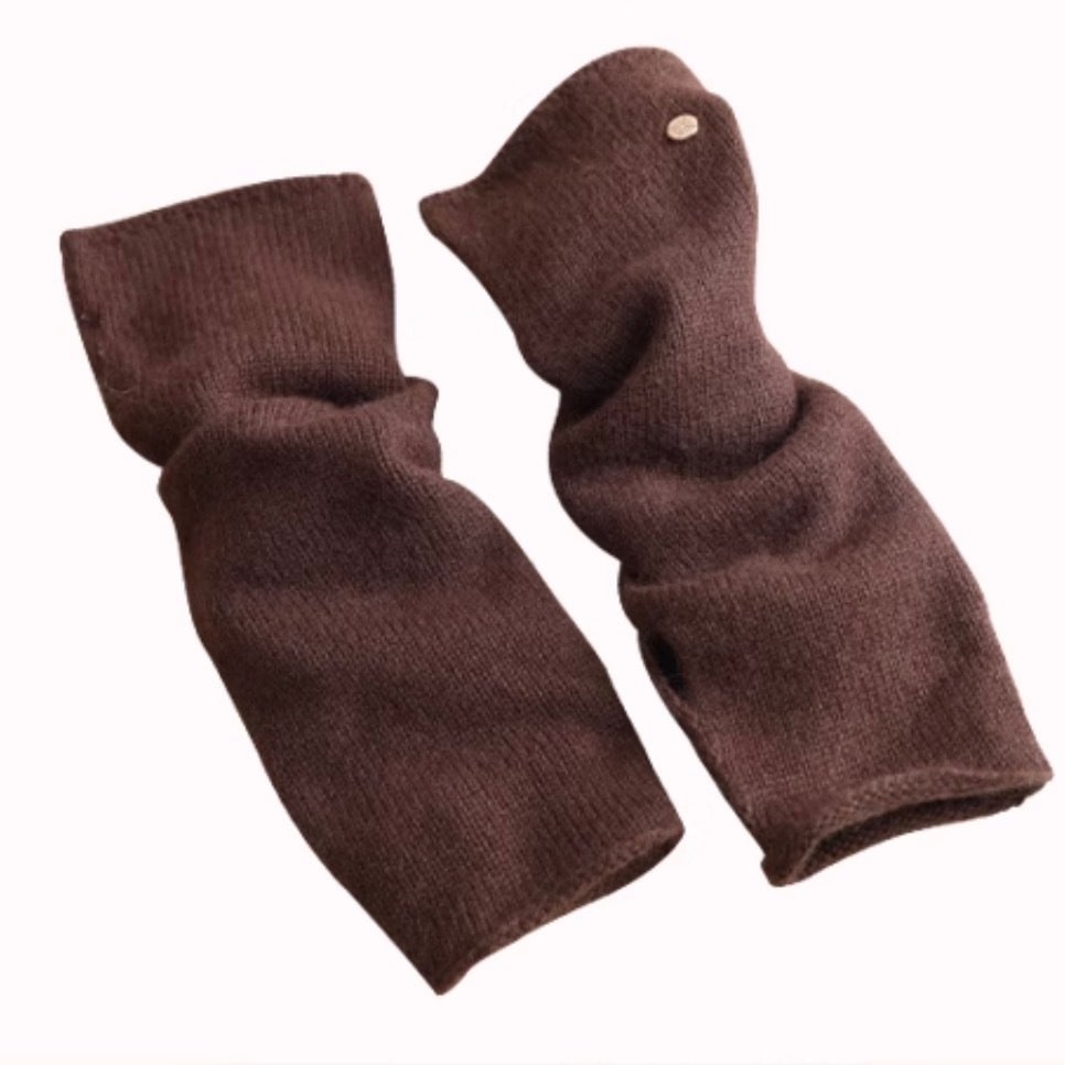 レディース レトロ風 アームウォーマー 手袋 デート ミディアム丈 萌袖 切り替えデザイン スマート ニット ウール かわいい 大人可愛い きれいめ シンプル カジュアル 上品 おしゃれ お洒落