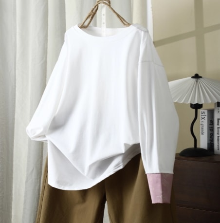 レディース カットソー 長袖 かわいい 大人可愛い きれいめ シンプル カジュアル 上品 おしゃれ レトロ こなれ感 ラフ モダン かっちり ヴィンテージ ラブリー キュート ゴシック ロリータ