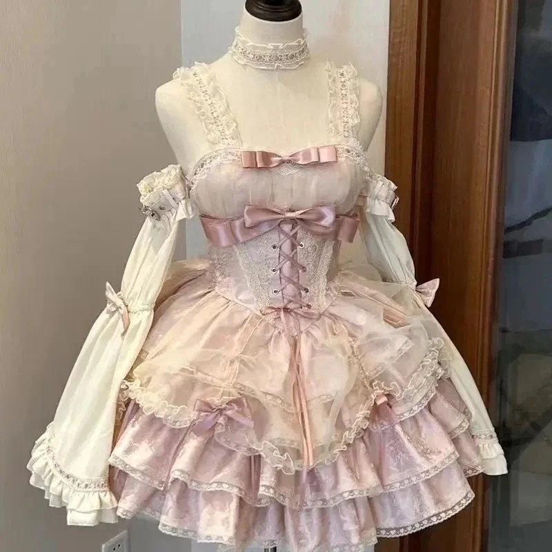 Hot!!!ピュア優しくて可愛い二次元ロリータ コスプレ 【最安値に挑戦】プリンセスドレス ワンピース ウェディングドレス ロリータドレス