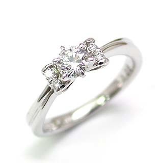 AneCan掲載 (Brand アニーベル) Pt ダイヤモンドデザインリング（婚約指輪エンゲージリング） メレ 楽ギフ_包装02P26Mar16