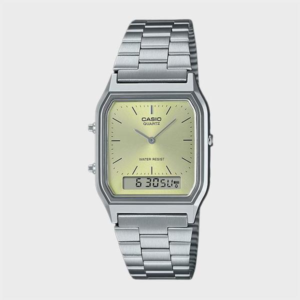 AQ-230A-9A オリーブ ビンティージ レトロ アナログ 腕時計