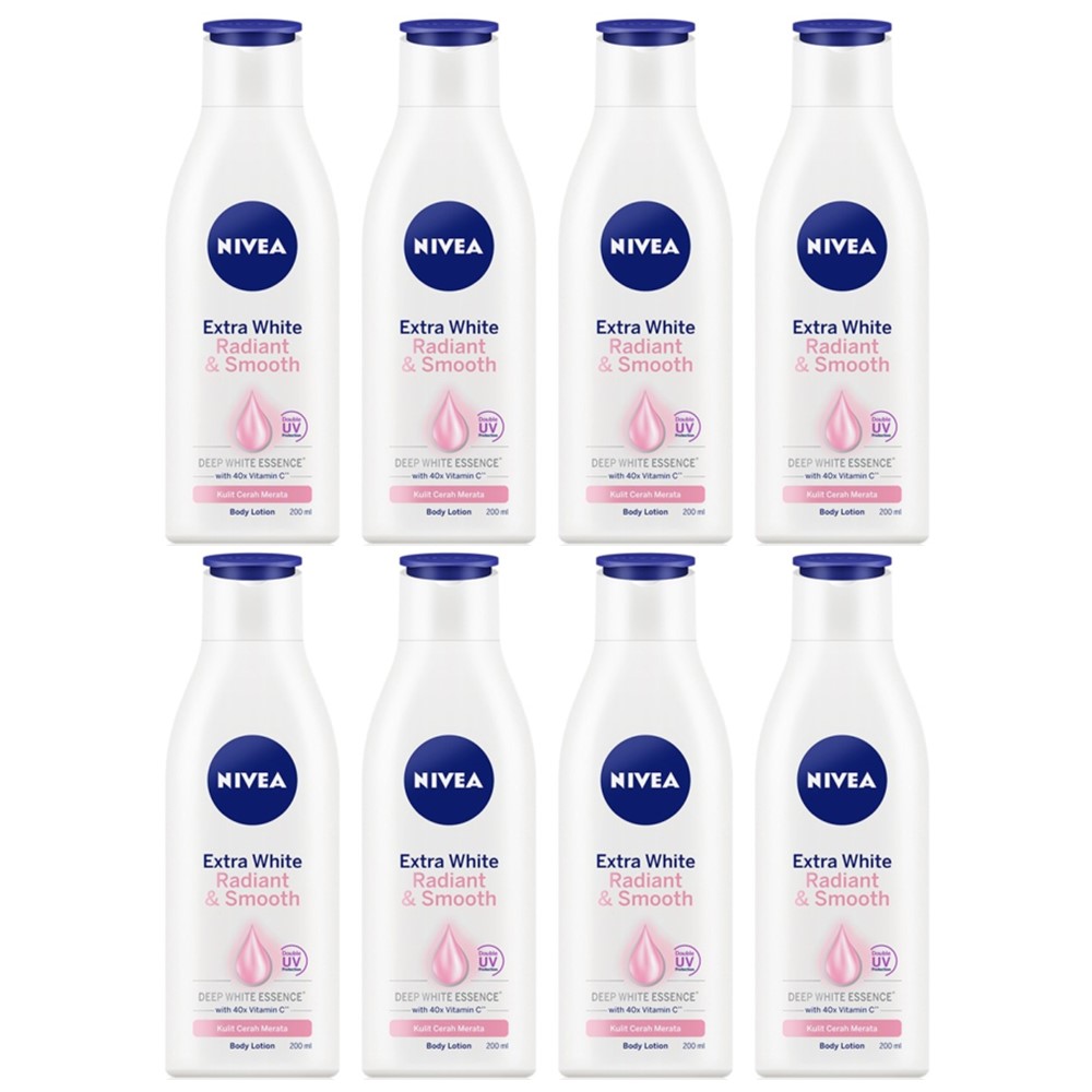 まとめ買いセット Extra Whiteシリーズ ボディローション 200ml x ８本 Radiant ＆ Smooth 海外直送品