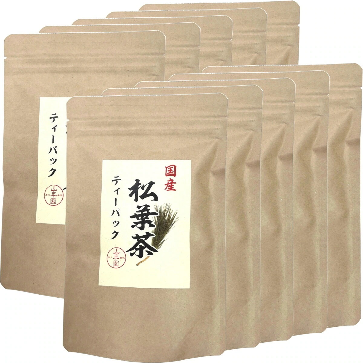 国産100% 徳島県産 無添加無農薬 松葉茶 ティーパック 50g（5g10包）10袋セット ハーブティ 松の葉茶 まつば茶 マツバ茶 赤松の葉 アカマツ 飲みやすいお茶 クロロフィル 葉緑素 ケル