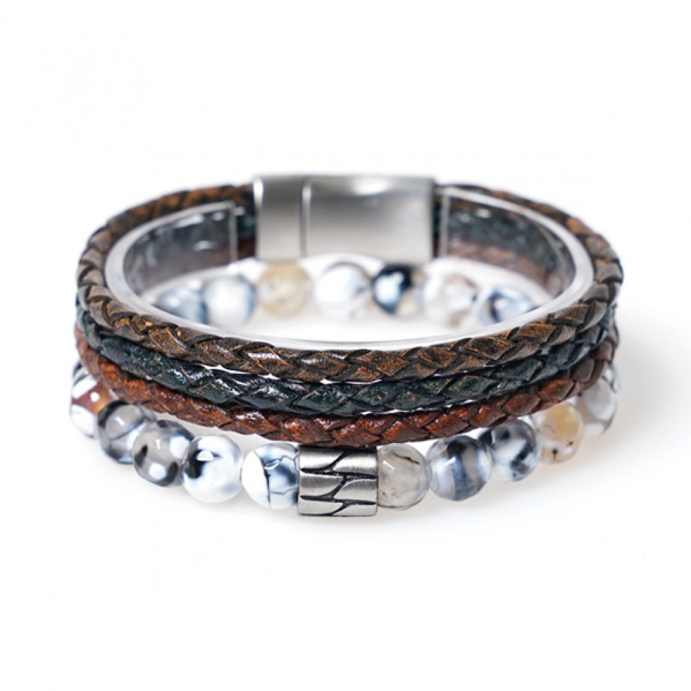 JBANS クラシックイタリアン 401 スノーマノ 456 ブレスレットセット (C1801-SE064WT)