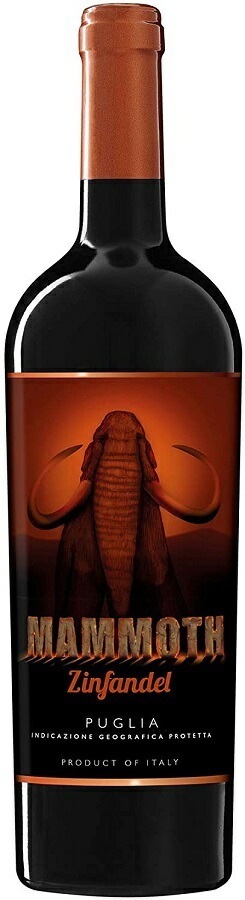 【送料無料】マーレ マンニュム マンモス ジンファンデル 750ml12本［赤/やや辛口/イタリア/プーリア]【本州(一部地域を除く)は送料無料】【モンテ物産】