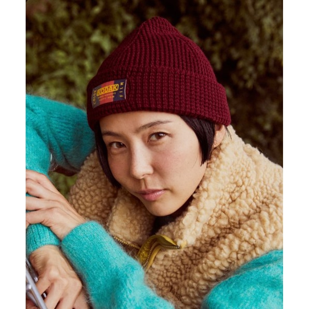 KODAK (コダック) コダカラーワッフルビーニーレッド