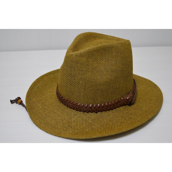 男女兼用 ペーパー素材 編みこみ帯 メッシュ テンガロン ウエスタンハット 5,502円