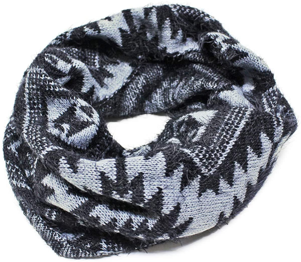 【本日限定価格】 グレース マフラー ネックウォーマー ふんわり ネイティブ柄 SNOOD POTR