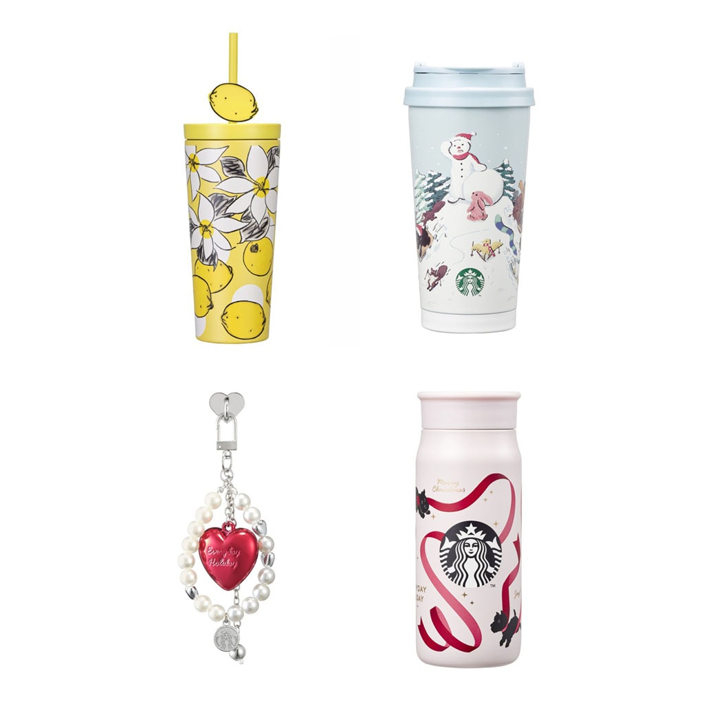 【スターバックス韓国限定】SSホリデーフレンズファンシータンブラー355ml / エルマタンブラー473ml / バブルハートデコチェーン / レモンバリュータンブラー473ml / ステンレス製ウォ
