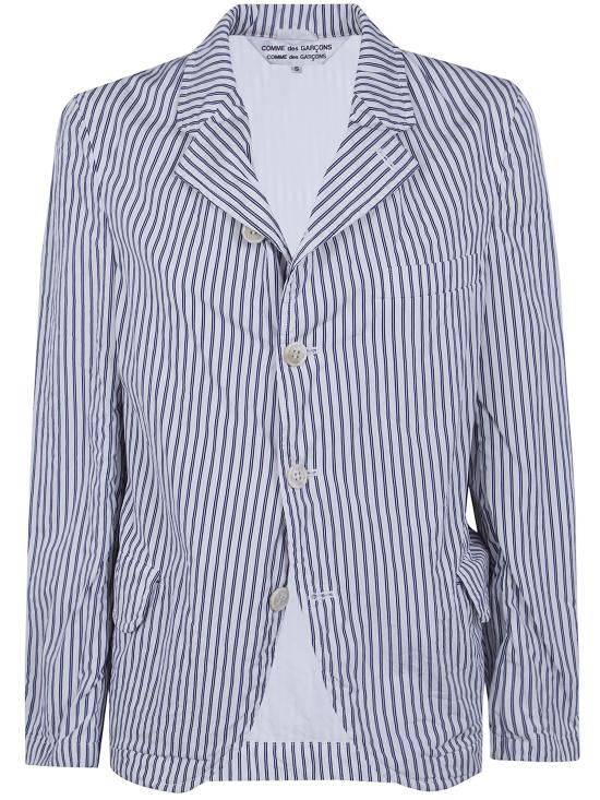 COMME DES GARCONS Women Suit Jackets RQ J018 WHITE NAVY SAX