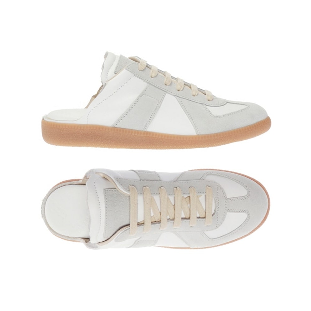 メゾンマルジェラ 25FW 女性用カットアウトドイツミリタリースニーカーホワイト S58WS0107 P1895 T1016 PCL5008436350