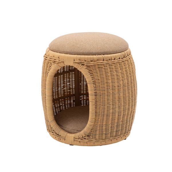 ペットスツール 約φ39xH43cm ナチュラル 完成品