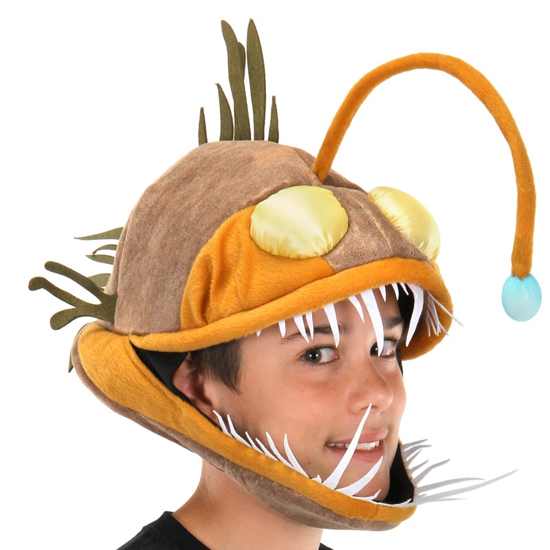 コスプレ 仮装 光る！あんこうキャップ 【 コスプレ 衣装 ハロウィン パーティーグッズ かぶりもの 動物 アニマル 変装グッズ 帽子 プチ仮装 ハロウィン 衣装 ハット 】