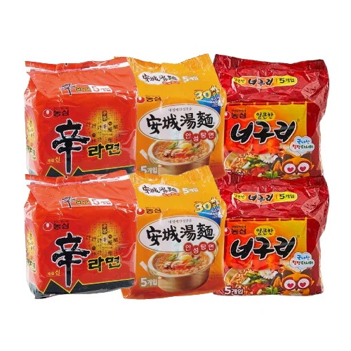 辛ラーメン10袋+安城湯麺10袋+タヌキ10袋